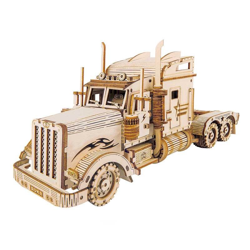 Heavy Truck Scale Model - 3D Wooden Puzzle - PuzzleWunder
