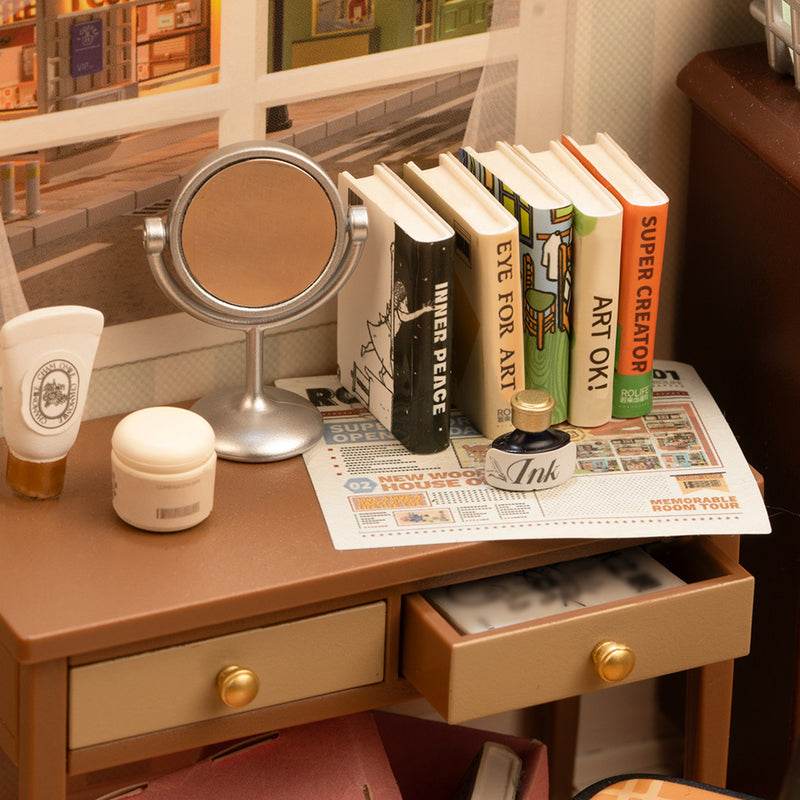 Sweet Dream Bedroom - DIY Miniature House - PuzzleWunder