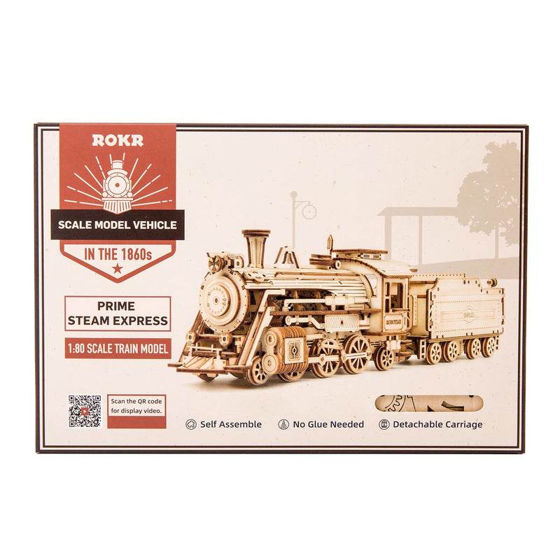Prime Steam Express Train - 3D Wooden Puzzle - PuzzleWunder