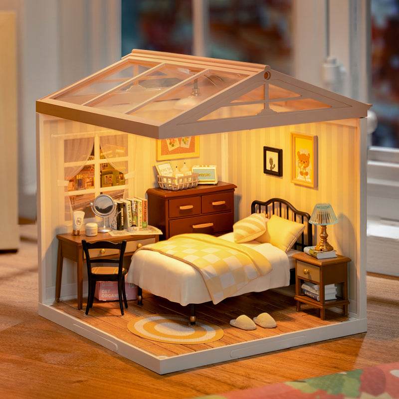 Sweet Dream Bedroom - DIY Miniature House - PuzzleWunder