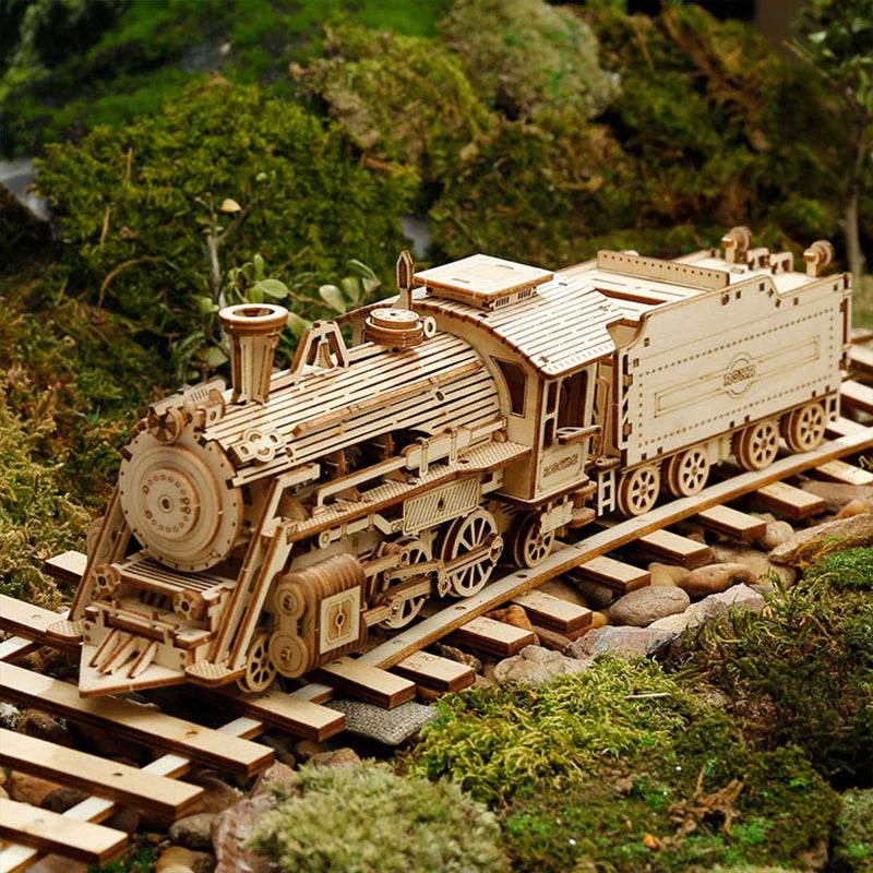 Prime Steam Express Train - 3D Wooden Puzzle - PuzzleWunder