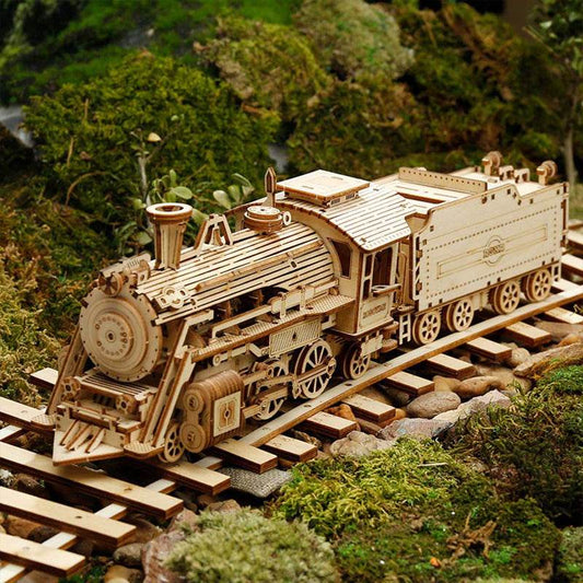 Prime Steam Express Train - 3D Wooden Puzzle - PuzzleWunder