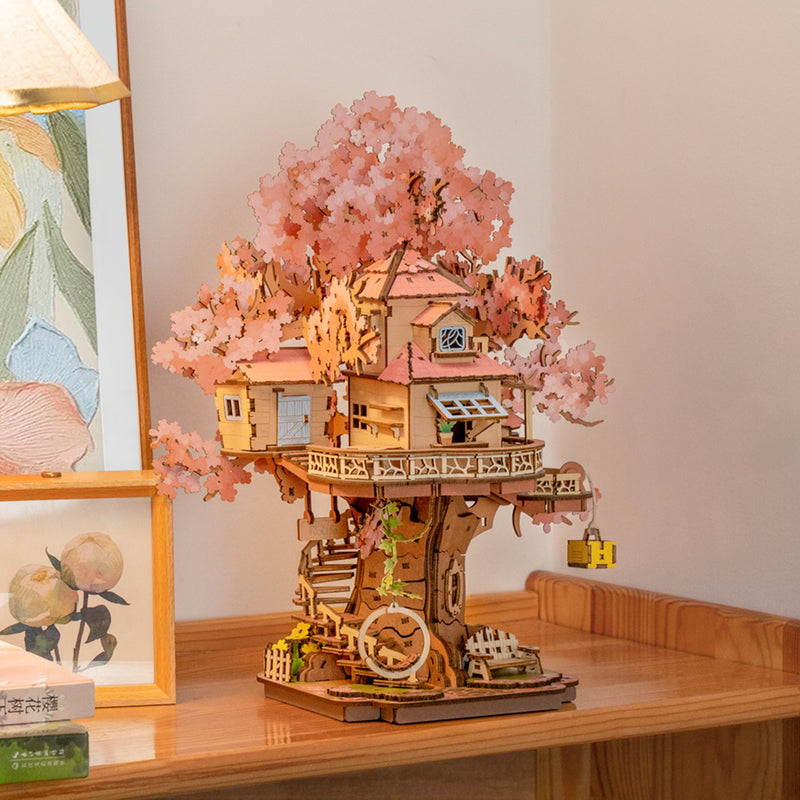 Sakura Tree House - 3D Wooden Puzzle