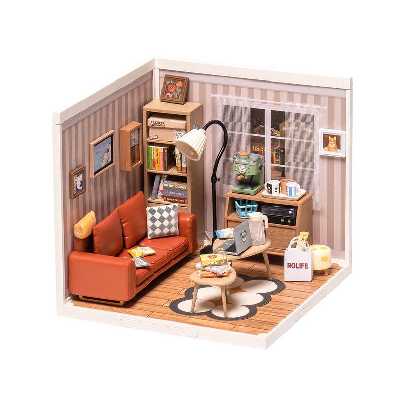 Cozy Living Lounge - DIY Miniature House - PuzzleWunder