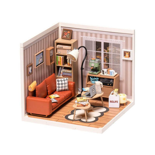 Cozy Living Lounge - DIY Miniature House - PuzzleWunder
