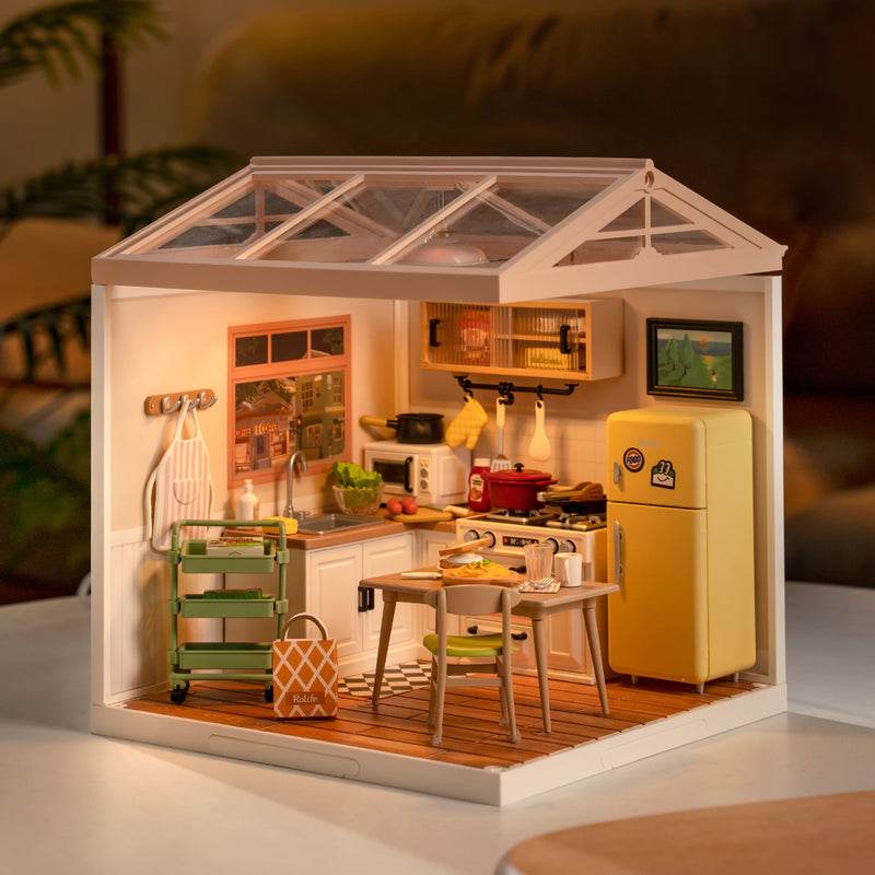 Happy Meals Kitchen - DIY Miniature House - PuzzleWunder