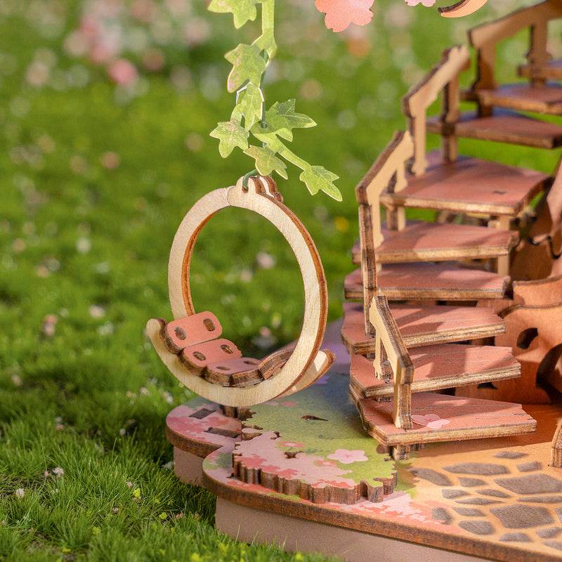 Sakura Tree House - 3D Wooden Puzzle - PuzzleWunder