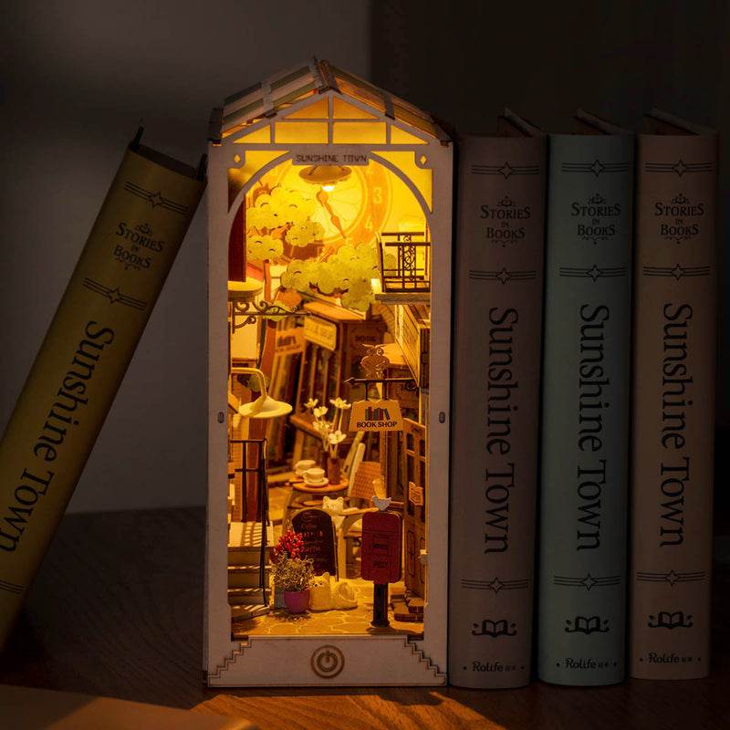 Sunshine Town - DIY Book Nook - PuzzleWunder