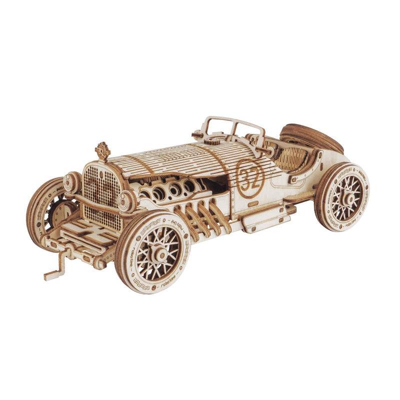 Grand Prix Car Scale Model - 3D Wooden Puzzle - PuzzleWunder