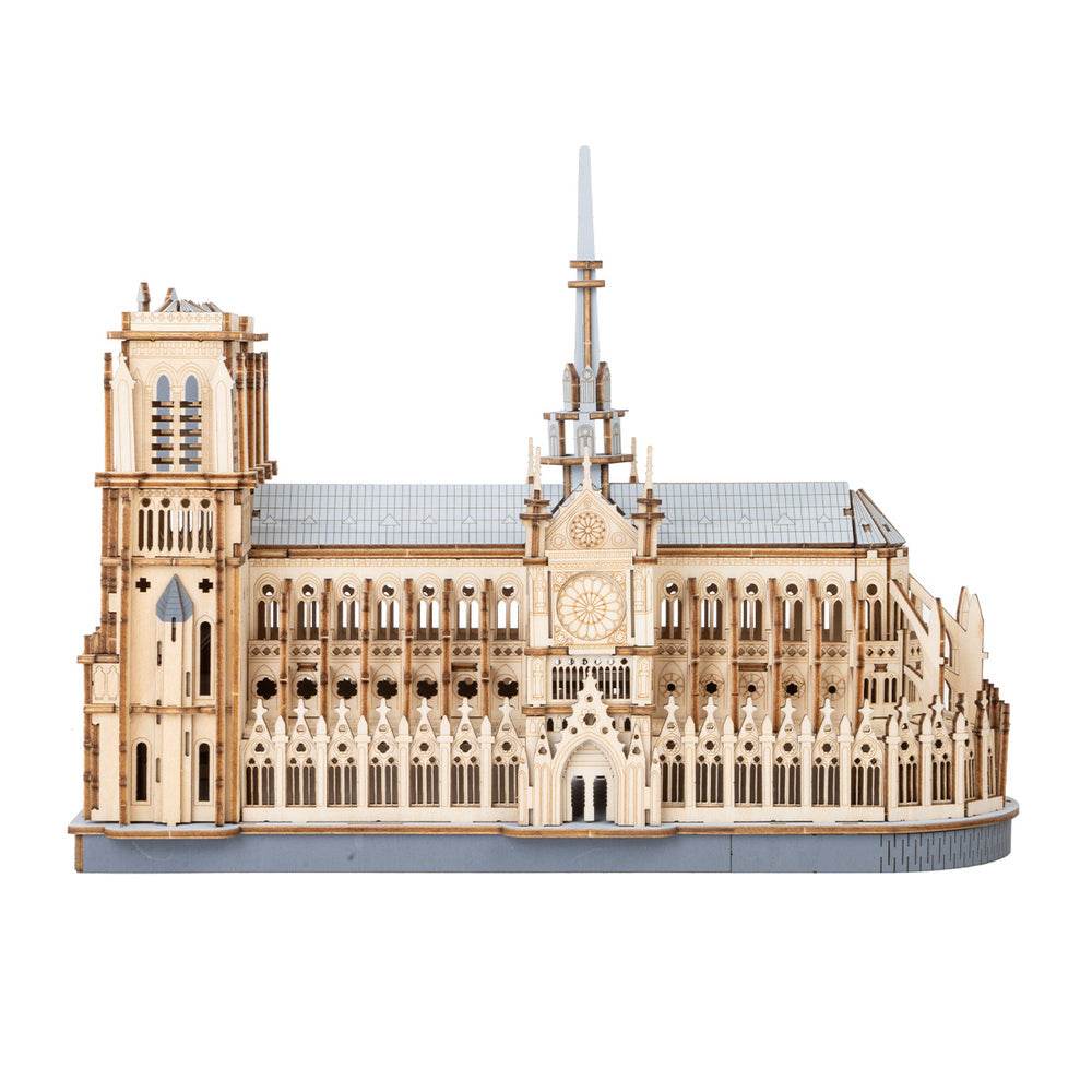 Paris Cathedral - 3D Wooden Puzzle - PuzzleWunder
