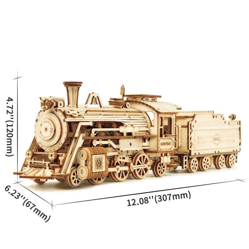 Prime Steam Express Train - 3D Wooden Puzzle - PuzzleWunder