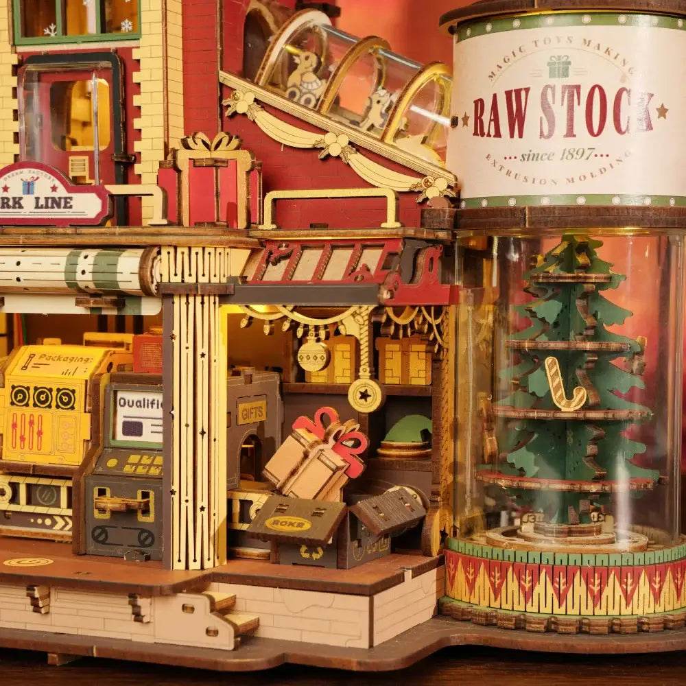 Christmas Dream Gift Factory - Wooden Music Box - PuzzleWunder