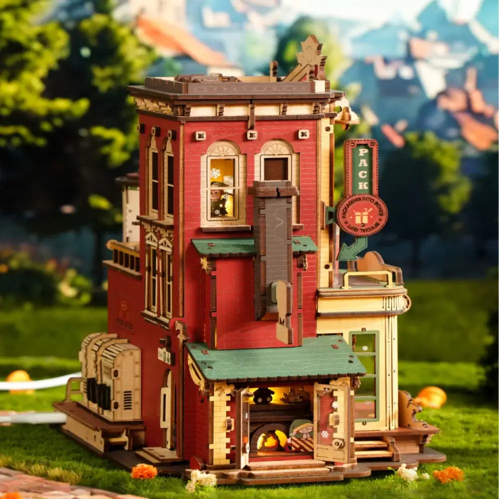 Christmas Dream Gift Factory - Wooden Music Box - Wooden Puzzle