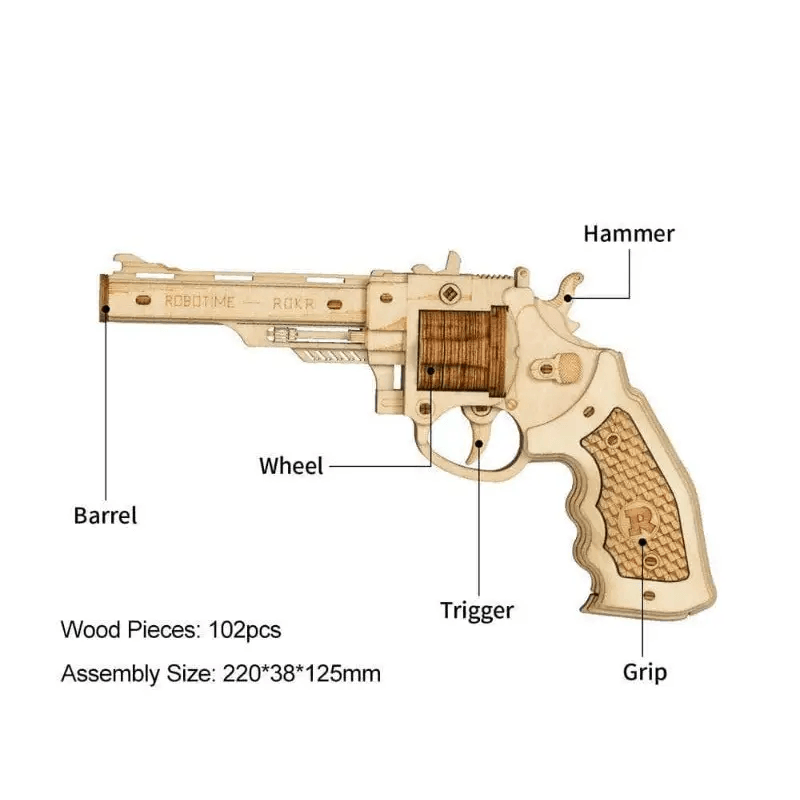 Corsac M60 Justice Guard Gun - 3D Wooden Puzzle - PuzzleWunder