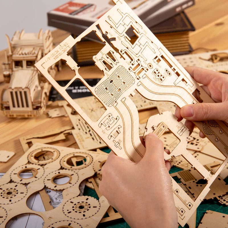 Grand Prix Auto-Modell im Maßstab - 3D Holzpuzzle