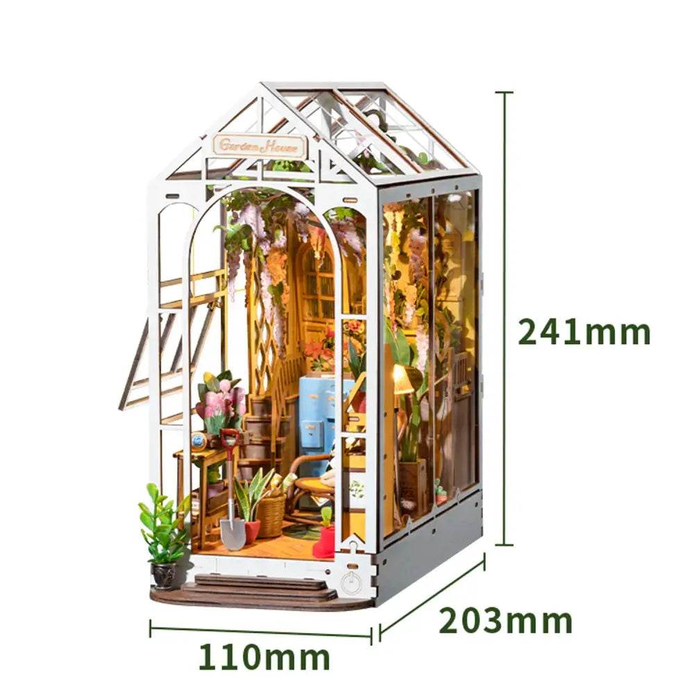 Holiday Garden House - DIY Book Nook - PuzzleWunder