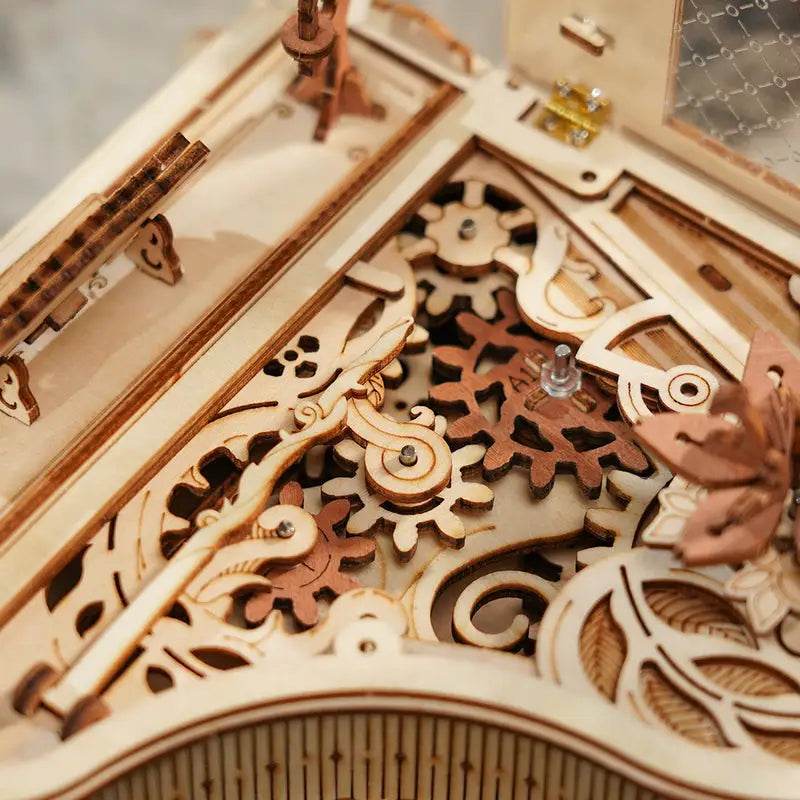 Magic Piano Mechanical Music Box - 3D Wooden Puzzle - PuzzleWunder