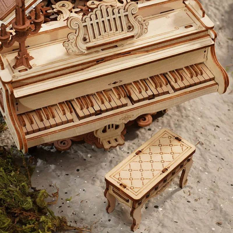 Magic Piano Mechanical Music Box - 3D Wooden Puzzle - PuzzleWunder