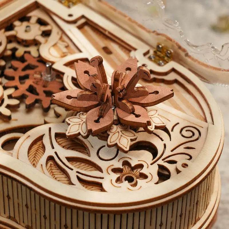 Magic Piano Mechanical Music Box - 3D Wooden Puzzle - PuzzleWunder