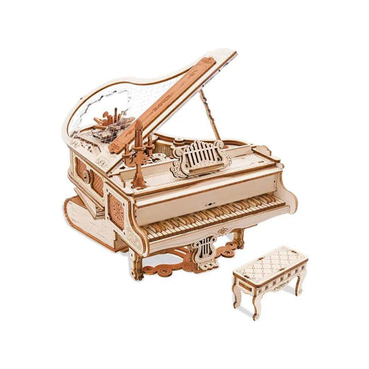 Magic Piano Mechanical Music Box - 3D Wooden Puzzle - PuzzleWunder