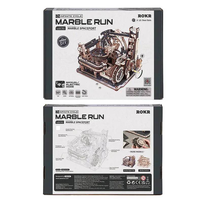 Marble Spaceport - Marble Run Kit - PuzzleWunder
