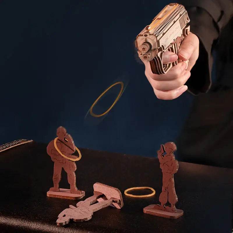 Mini Gun Toy - 3D Wooden Puzzle - PuzzleWunder