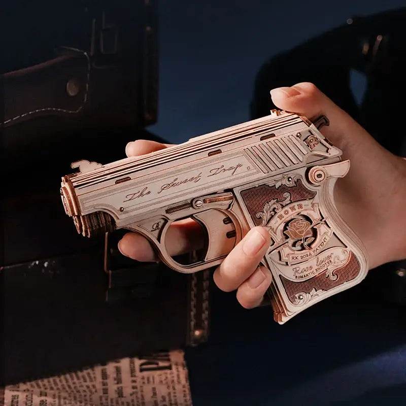 Mini Gun Toy - 3D Wooden Puzzle - PuzzleWunder