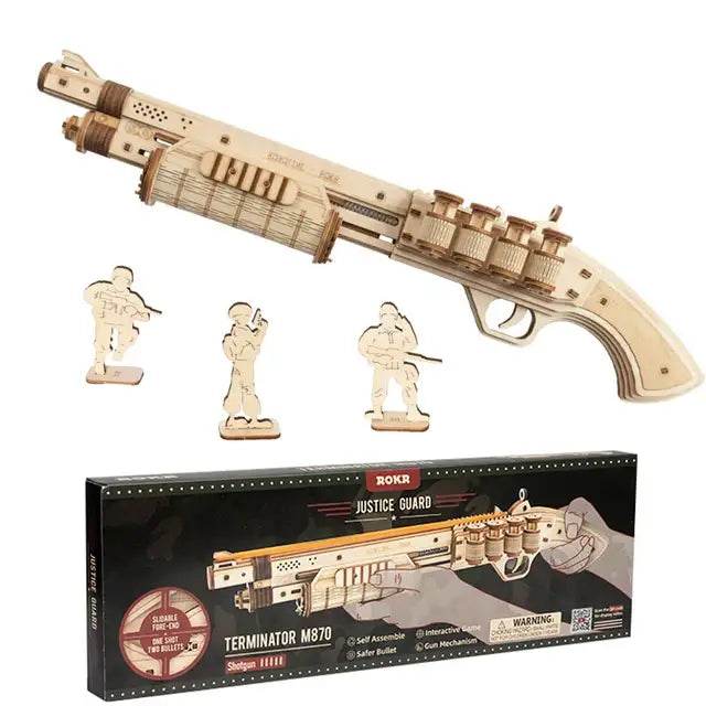 Mini Gun Toy - 3D Wooden Puzzle - PuzzleWunder