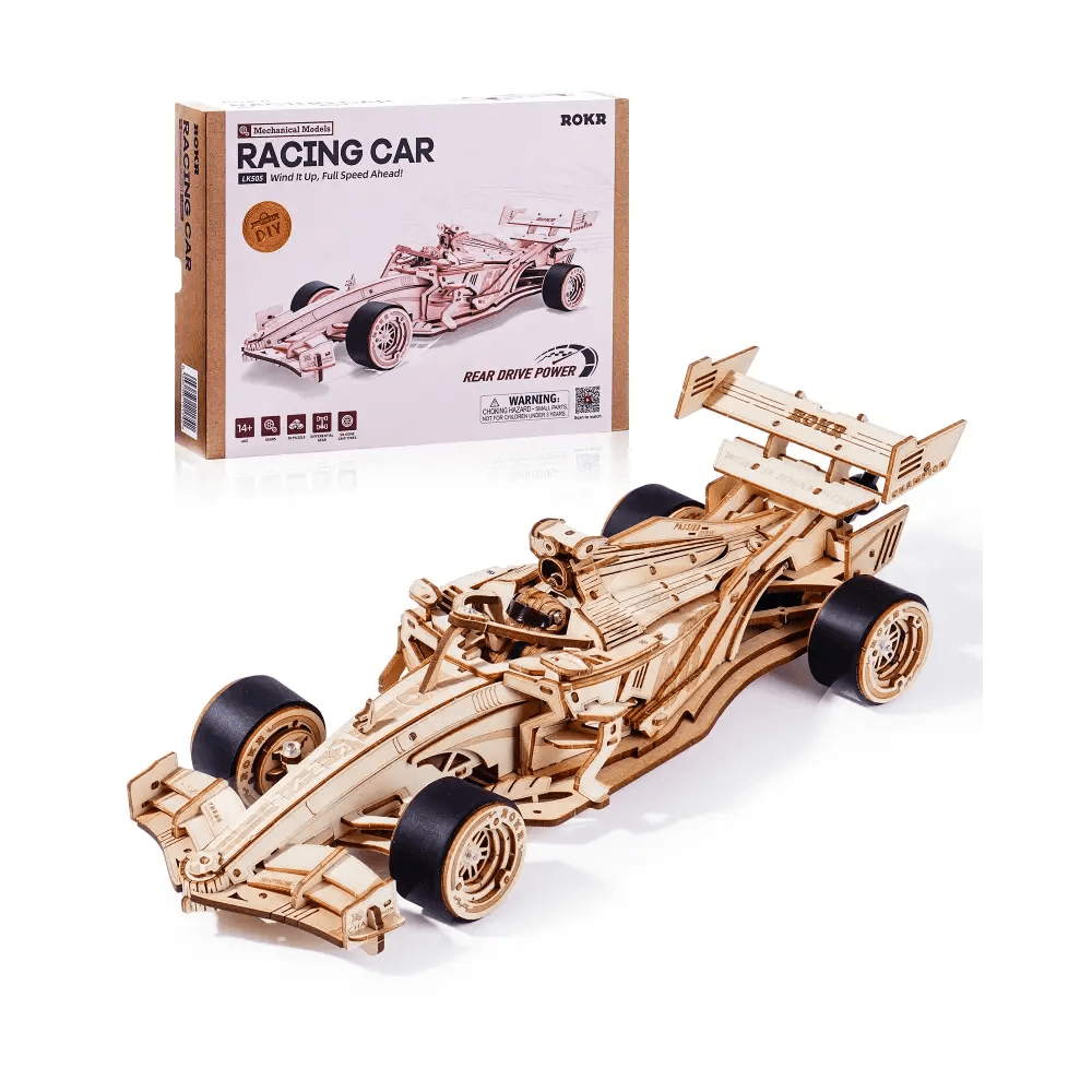 Racing Car - 3D Wooden Puzzle - PuzzleWunder