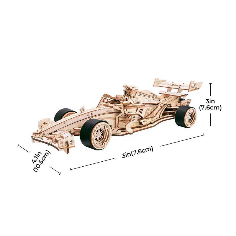 Racing Car - 3D Wooden Puzzle - PuzzleWunder
