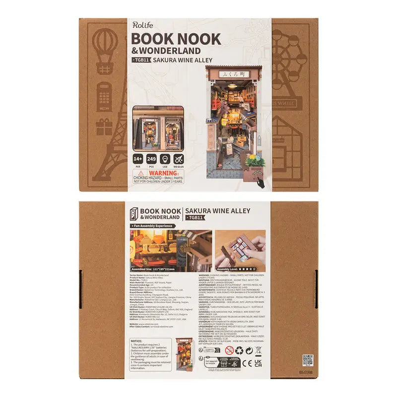 Sakura Wine Alley - DIY Book Nook - Book Nook