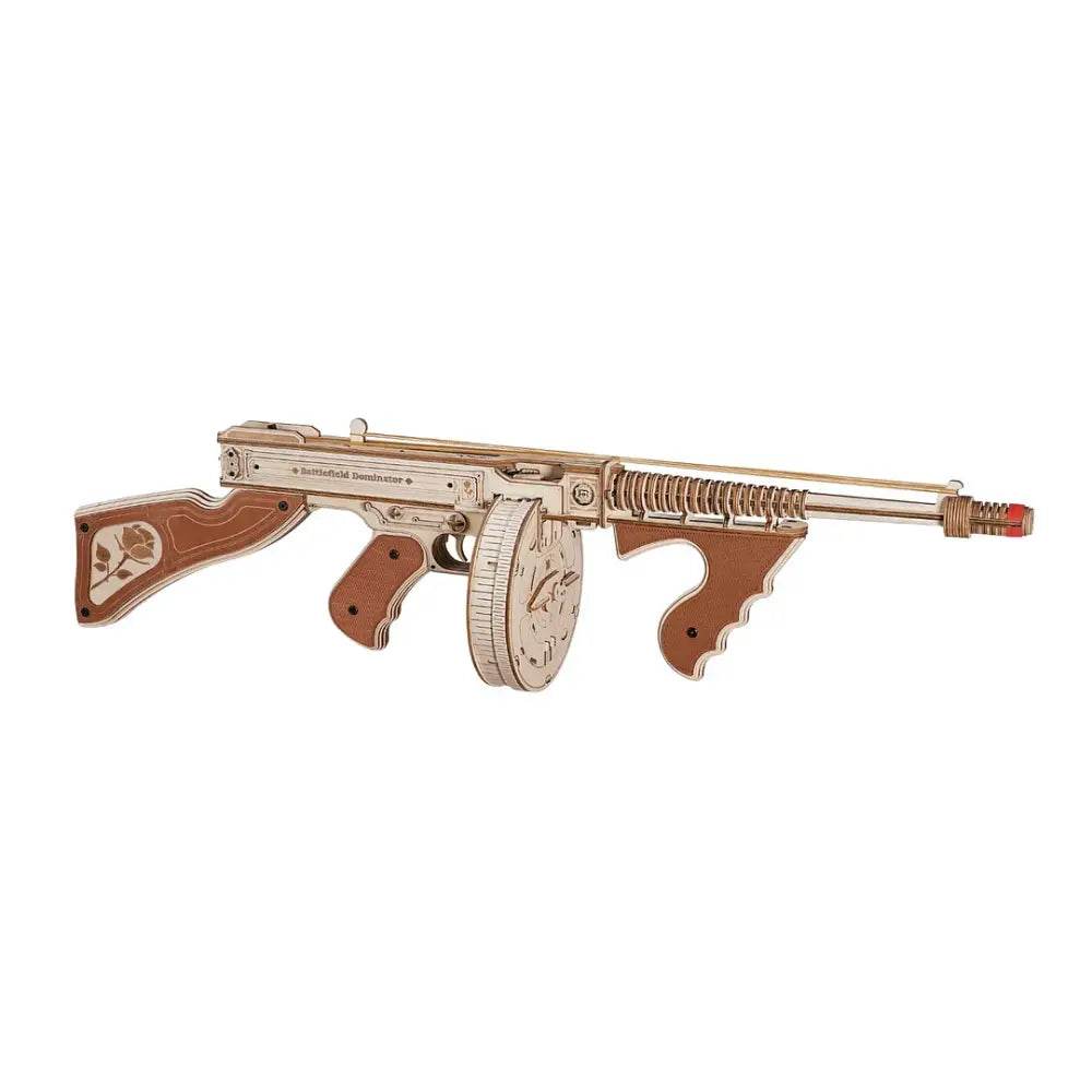 Thompson Submachine Toy Gun - 3D Wooden Puzzle - PuzzleWunder