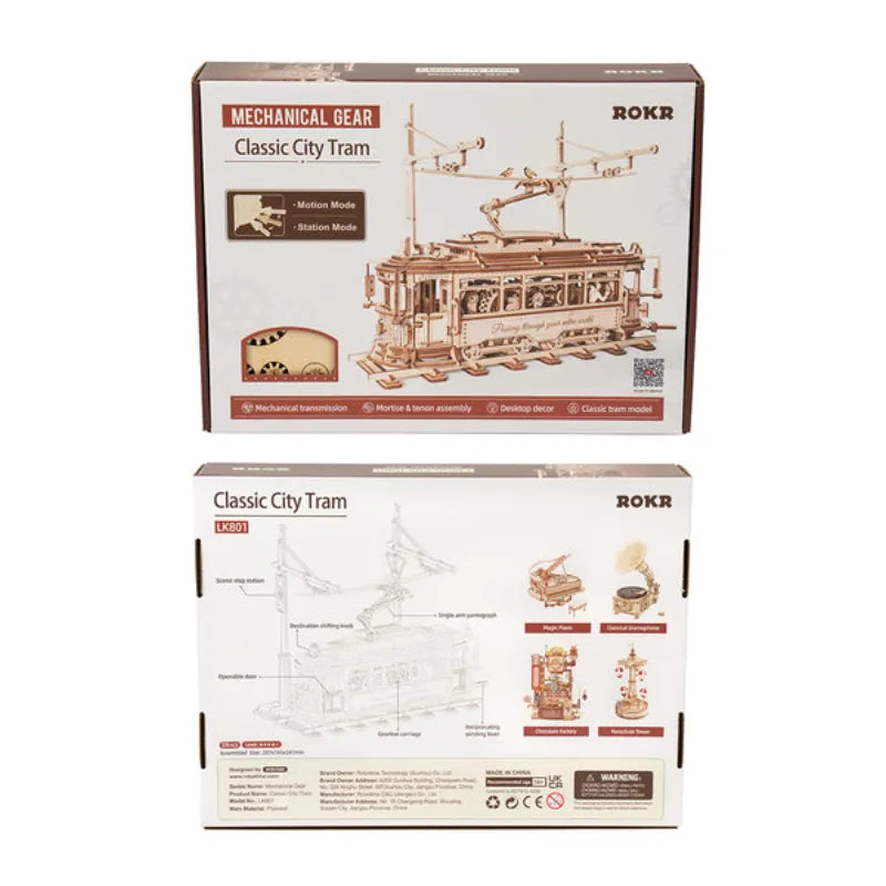 Classic City Tram - 3D Wooden Puzzle