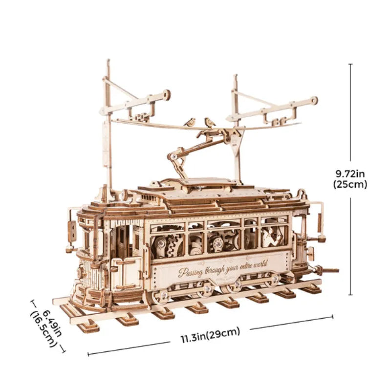 Classic City Tram - 3D Wooden Puzzle