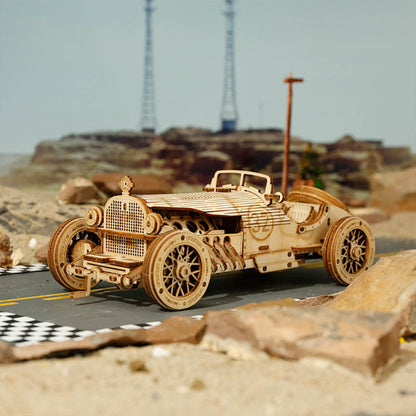 Grand Prix Auto-Modell im Maßstab - 3D Holzpuzzle