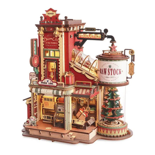 Christmas Dream Gift Factory - Wooden Music Box - PuzzleWunder