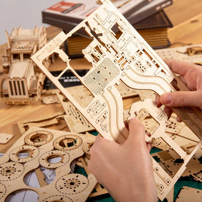 Grand Prix Auto-Modell im Maßstab - 3D Holzpuzzle