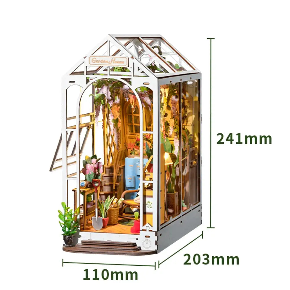 Holiday Garden House - DIY Book Nook - Book Nook