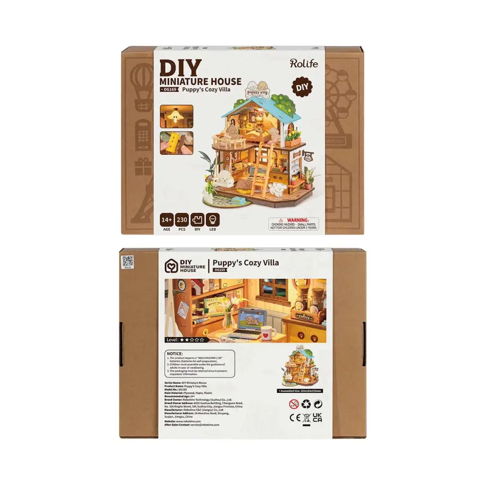 Puppy’s Cozy Villa - DIY Miniature House - DIY Miniature House