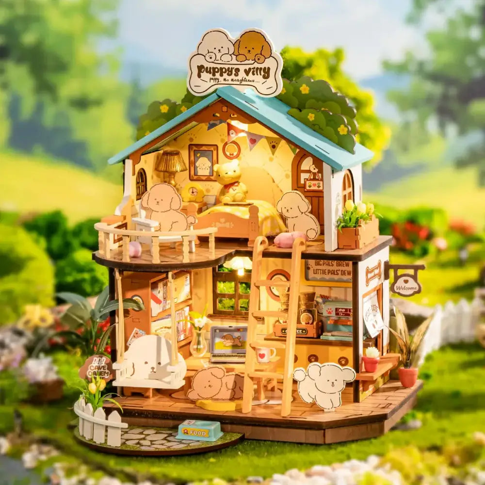 Puppy’s Cozy Villa - DIY Miniature House - DIY Miniature House