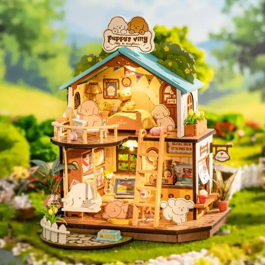 Puppy’s Cozy Villa - DIY Miniature House - DIY Miniature House